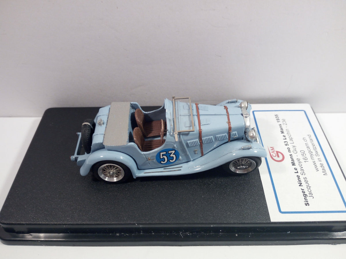 GCAM 1:43 - Singer Nine Le Mans '35 #53 Handmade factory built from resin kit