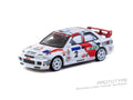 **PRE-ORDER** TARMAC - 1:64 MITSUBISHI LANCER EVO III VATANEN-GILBERT HONG KONG BEIJING RALLY WINNER 1996