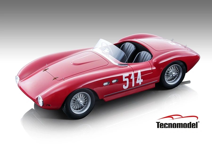 TECNOMODEL - 1:18 Ferrari 735S -166MM Spyder Mille Miglia 1953 #514 A.Cacciari - B.Mason