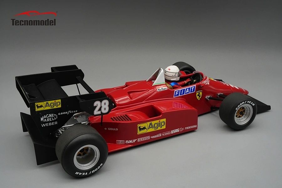 **PRE ORDER** TECNOMODEL - 1:12 Ferrari 126 C4-M2 1984 European Gp René Arnoux #28 w/pilot TMD12-15A