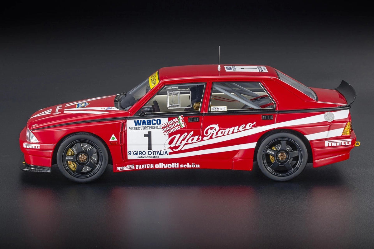 TOP MARQUES 1:18 - Alfa Romeo 75 TURBO EVO IMSA Giro d'Italia 1988 Winner Patrese-Biasion-Siviero