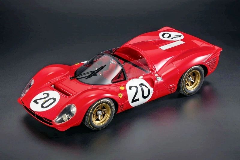 TOP MARQUES 1:18 - FERRARI 330P4 4.0L V12 SPIDER SEFAC N 20 24h LE MANS 1967