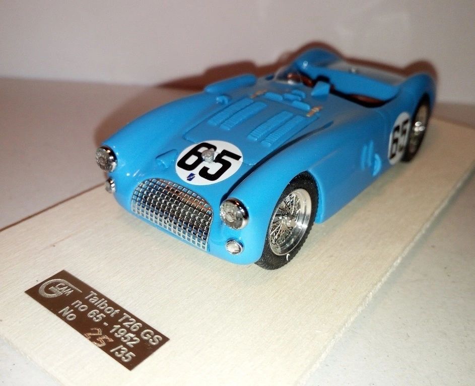 GCAM 1:43 - Talbot Lago T26/GS Le Mans '52 #65 Hand built kit