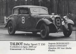 GCAM 1:43 - Talbot Lago T150 Baby Le Mans '35 #8 resin kit
