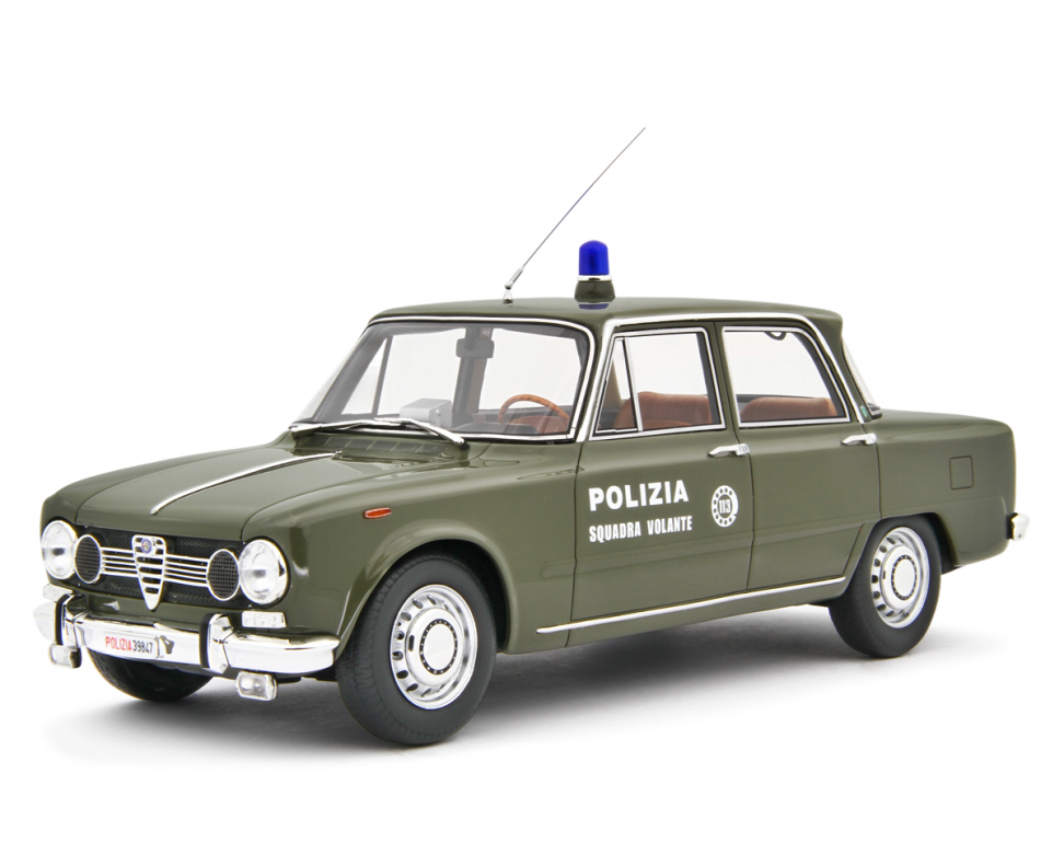 LAUDORACING 1:18 - Alfa Romeo Giulia Super 1969 Polizia (verde) (Copia)