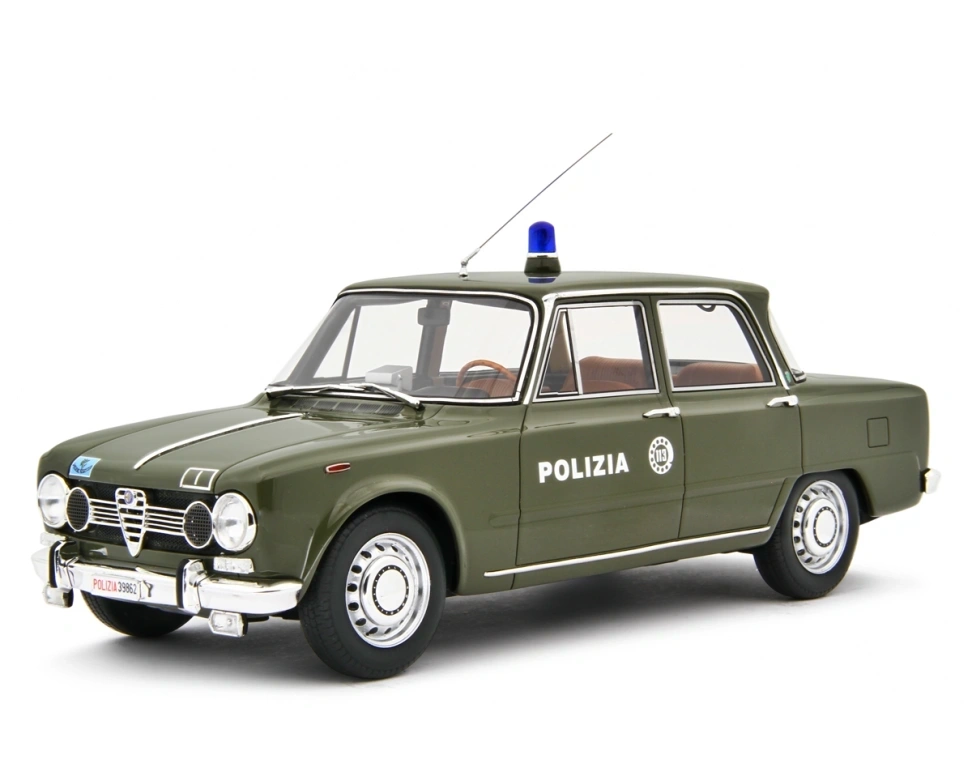 LAUDORACING 1:18 - Alfa Romeo Giulia Super 1969 Polizia (verde)