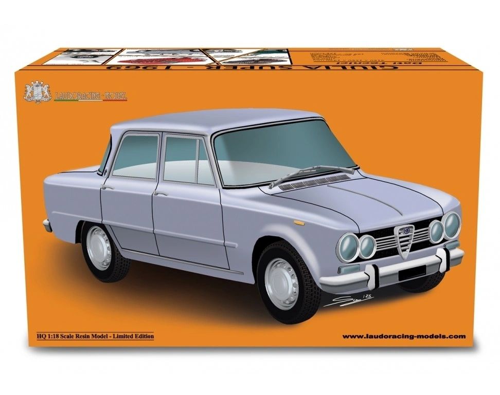 LAUDORACING 1:18 - Alfa Romeo Giulia Super 1969 Biancospino
