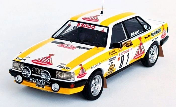 TROFEU 1:43 Audi 80 Quattro Gr.A HB Rallye Montecarlo 1986 Stohl