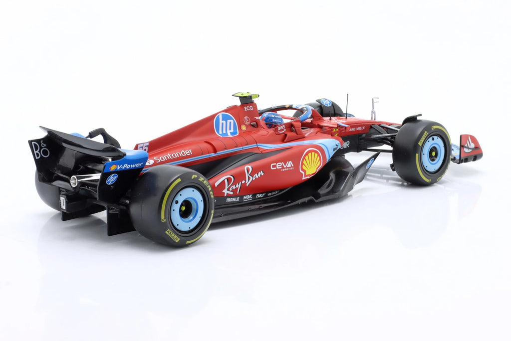 BURAGO 1:18 - Ferrari SF-24 #55 5° Miami GP 2024 Sainz Jr.
