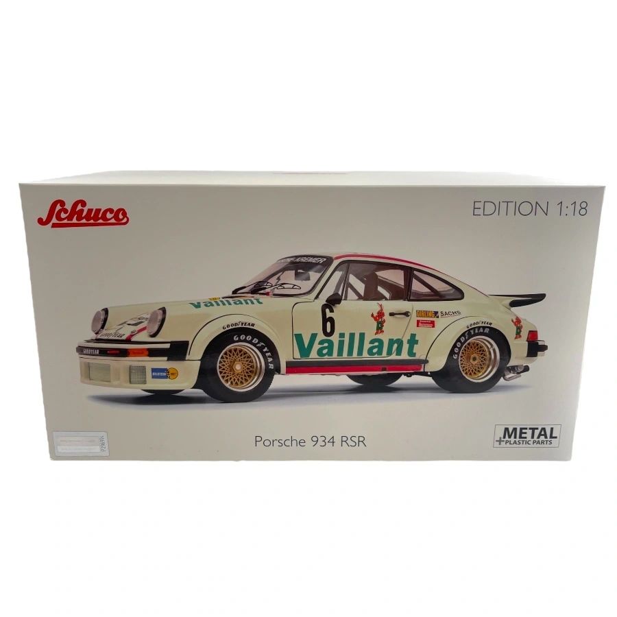 SCHUCO 1:18 - Porsche 934 RSR #6 European GT Championship Norisring 1976 Bob Wollek