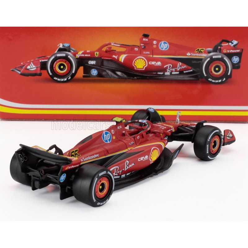 BURAGO 1:43 - Ferrari SF-24 #55 4th GP Monza 2024 Sainz Jr.