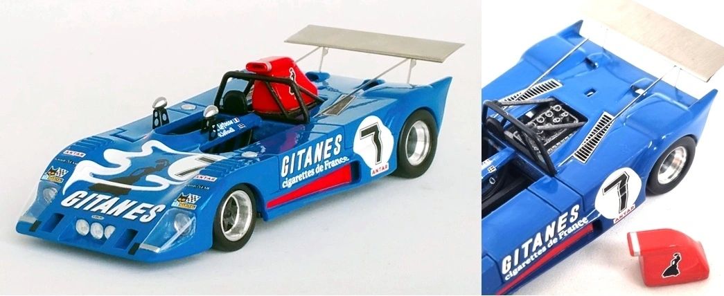 TROFEU 1:43 - Lola T282 Git@nes 24h Le Mans 1973 #7 Lafosse-Wisell-de Fierlant