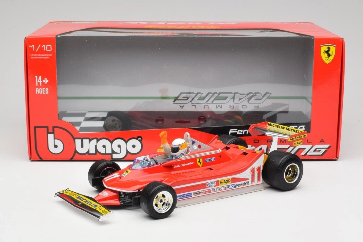 BURAGO 1:18 - Ferrari 312T4 #11 J. Scheckter GP Italia F1 World Champion 1979