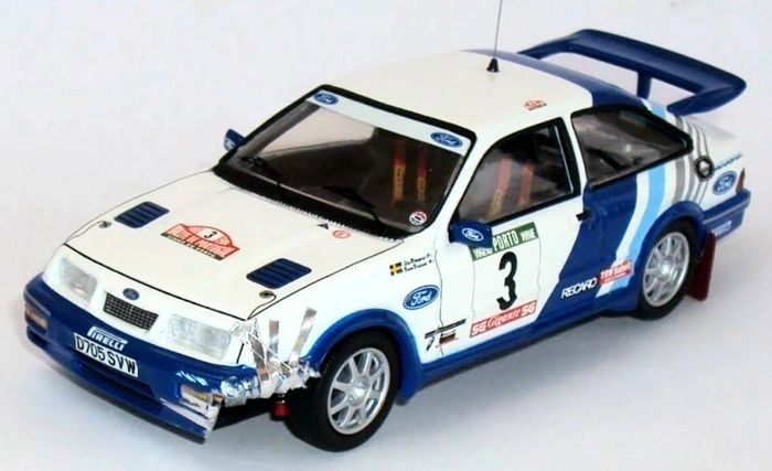TROFEU 1:43 9116 - Ford Sierra Cosworth Gr.A Rallye Portugal 1988 Blomqvist "crshed car"
