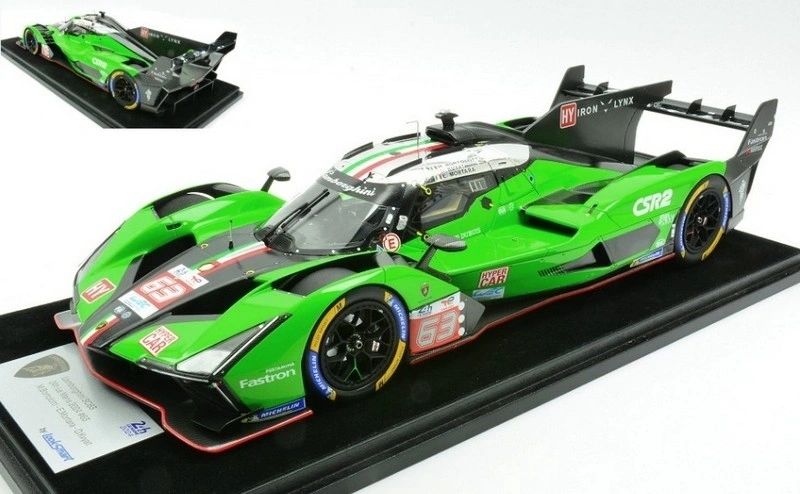 LOOKSMART 1:18 - Lamborghini SC63 HY 24h Le Mans 2024 #63 Bortolotti-Mortata-Kvyat