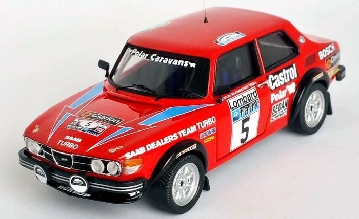 TROFEU 1:43 Saab 99 RAC Rally '79 No.5 Blomqvist-Cederberg