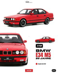 **PRE-ORDER** OTTOMOBILE 1:18 - BMW M5 e34 20 JAHRE MUGELLO RED 1992