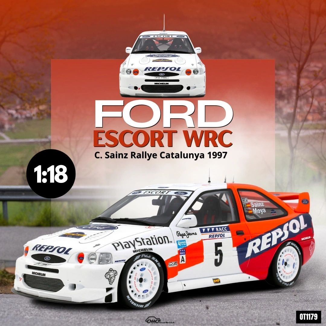 OTTOMOBILE 1:18 - Ford Escort WRC Rallye Catalunya 1997 Sainz-Moya