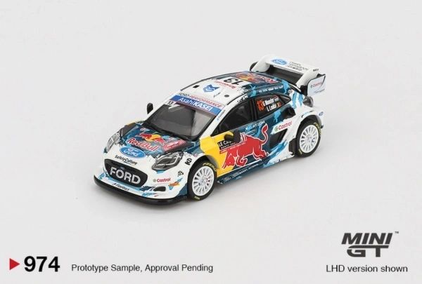 MINI GT - 1:64 - Ford Puma Rally1 #13 Msport Wrt Rally Montecarlo 2024
